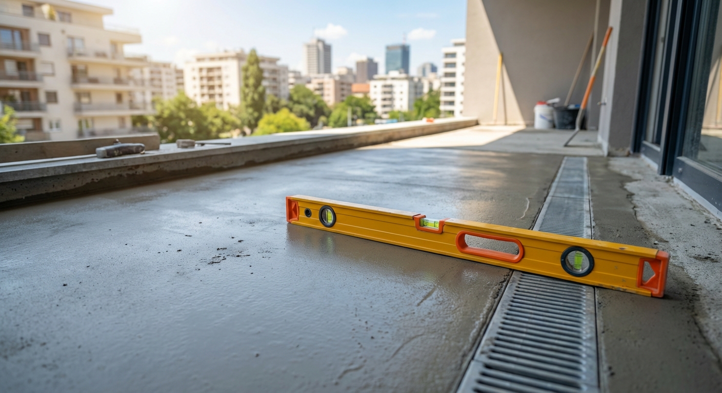Massetto in pendenza per terrazzo e balcone impermeabile